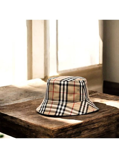 Vintage Check Technical Bucket Hat Beige - BURBERRY - BALAAN 2