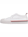 Men's Vitello Calf Leather Long Wing Brogue White - THOM BROWNE - BALAAN 4