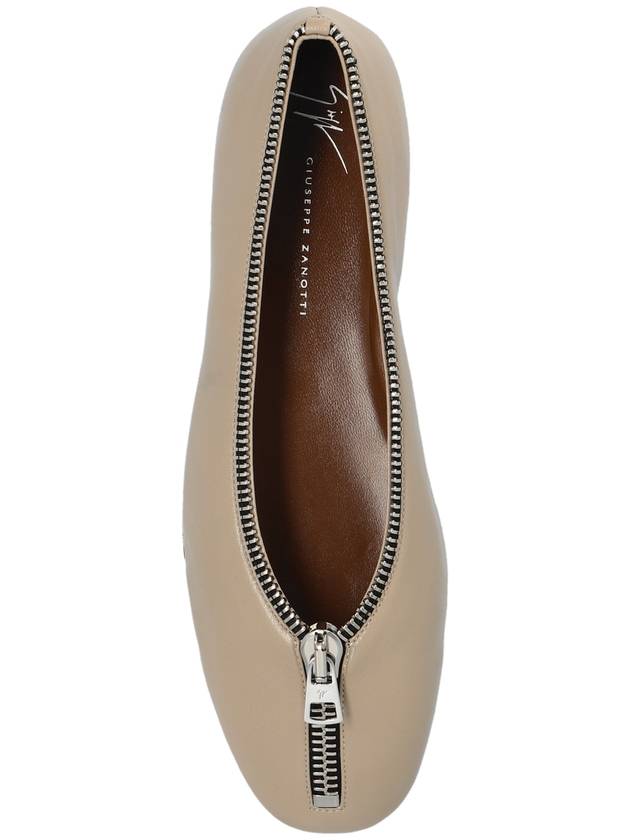 Giuseppe Zanotti Leather Ballet Flats, Women's, Beige - GIUSEPPE ZANOTTI - BALAAN 6