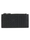 Intrecciato Zipper Card Wallet Black - BOTTEGA VENETA - BALAAN 2