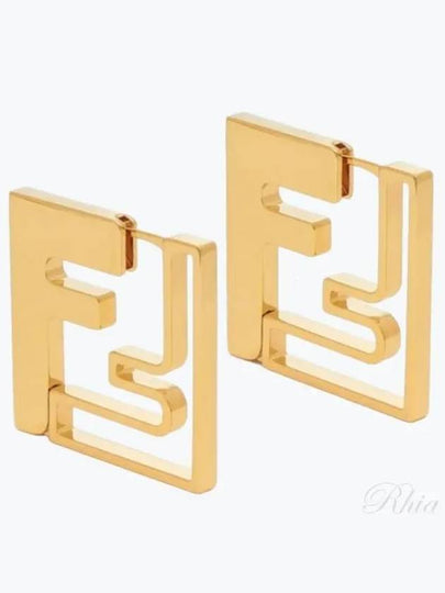 Forever Metal Earrings Gold - FENDI - BALAAN 2