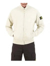 Stone Island logo patch zip up sweatshirt - STONE ISLAND - BALAAN 2