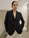 Check Tweed Black Jacket Check Tweed Black JK - DAMAGE MNEMONIC - BALAAN 2