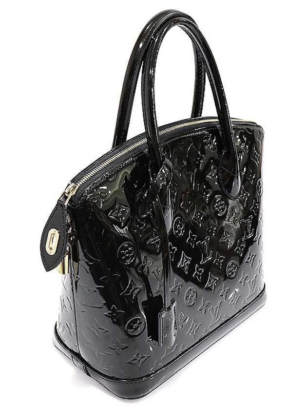 M90247 Monogram Vernis Black Lockit PM Tote Bag - LOUIS VUITTON - BALAAN 3