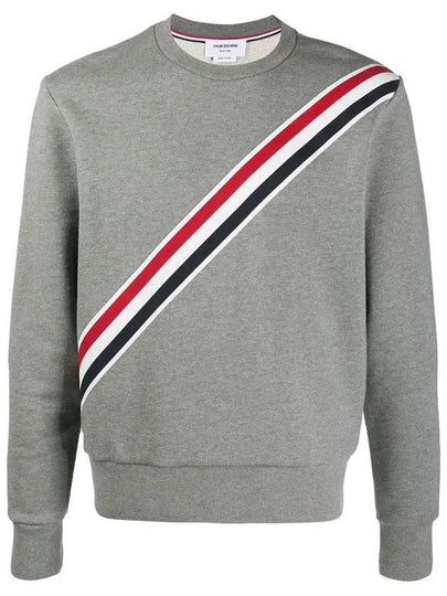 4 Bar Stripe Sweatshirt Grey - THOM BROWNE - BALAAN 2