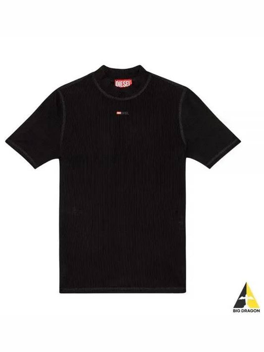 T Mokky Microdiv Logo Short Sleeve T-Shirt Black - DIESEL - BALAAN 2