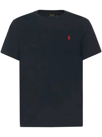 Men's Embroidered Pony Short Sleeve T-Shirt Black - POLO RALPH LAUREN - BALAAN 1