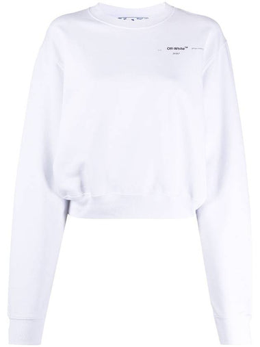 Cropped Meteor Palette Sweatshirt White - OFF WHITE - BALAAN 1