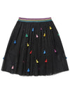 Kids Tassel Tulle Skirt Black 603508 SRK28 G119 - STELLA MCCARTNEY - BALAAN 3