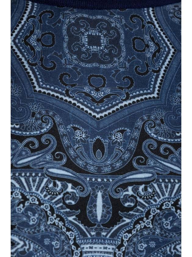 Etro Top With Decorative Pattern, Women's, Navy Blue - ETRO - BALAAN 5