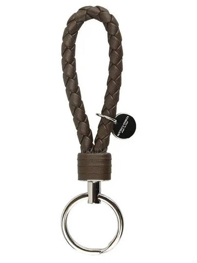 Intrecciato Leather Key Holder Brown - BOTTEGA VENETA - BALAAN 2