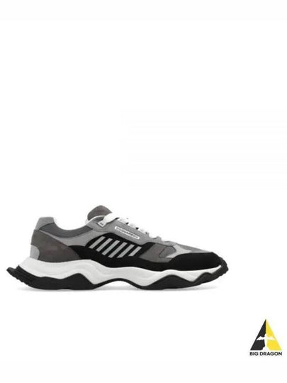 Wave Lace-Up Low-Top Sneakers Grey - DSQUARED2 - BALAAN 2