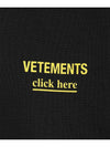 Chest Logo Hoodie Black - VETEMENTS - BALAAN 5