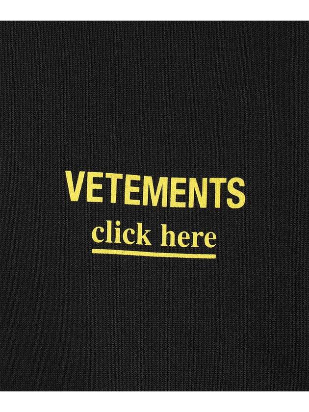 Chest Logo Hoodie Black - VETEMENTS - BALAAN 5