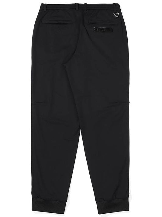 Basic brushed jogger pants BLACK MAN - MALBON GOLF - BALAAN 2