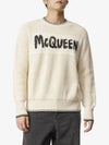 Graffiti Logo Knit Top Beige - ALEXANDER MCQUEEN - BALAAN 2