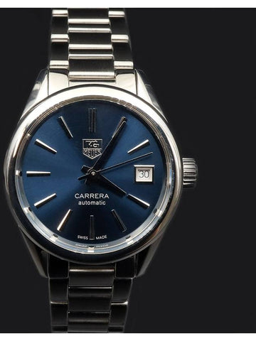 28MM Steel Automatic Blue Plate Carrera Watch WAR2419 - TAG HEUER - BALAAN 1