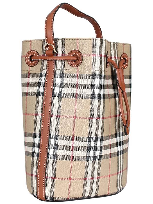 Vintage Check Bucket Bag Beige - BURBERRY - BALAAN 5