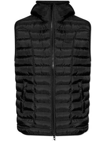 W TEMPLE logo padded vest A14718 0BHAZ 9XX - DIESEL - BALAAN 1