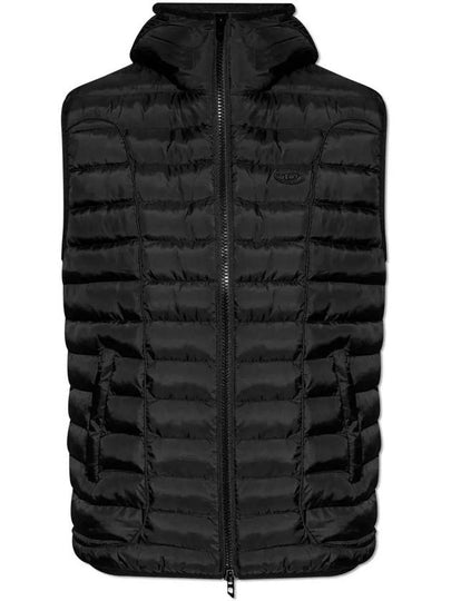 W Temple Light Nylon Hooded Padding Vest Black - DIESEL - BALAAN 2