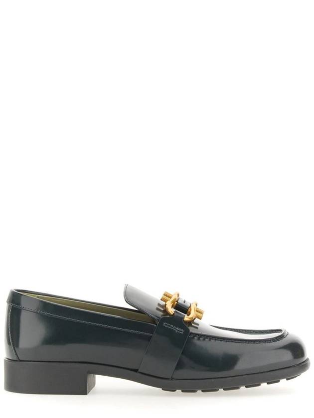 Leather Loafers Dark Green - BOTTEGA VENETA - BALAAN 2