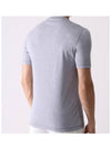 Logo Embroidered Cotton Short Sleeve T-Shirt Grey - BRUNELLO CUCINELLI - BALAAN.