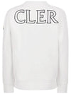 Logo lettering brushed sweatshirt white 8G000 29 809KX 034 - MONCLER - BALAAN 3