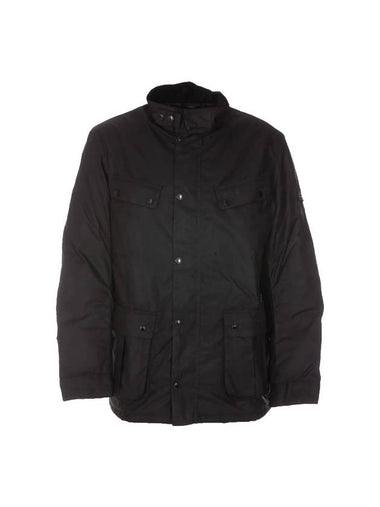 8OZ Duke Wax Jacket Black - BARBOUR - BALAAN 1