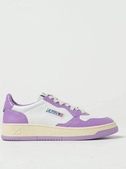 Medalist Leather Low Top Sneakers White Purple - AUTRY - BALAAN 2