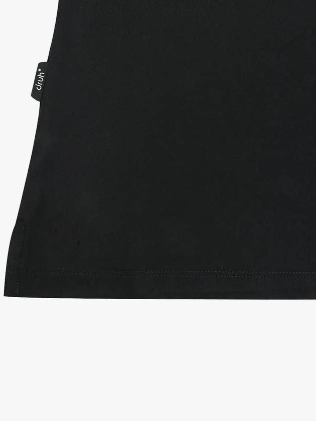 Drew Single Variation Color Scheme Short Sleeve T-Shirt DF42ST03BLACK - DRUH GOLF - BALAAN 5