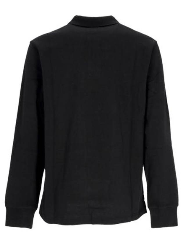 Men's Club Knit Long Sleeves Polo Shirt Black - NIKE - BALAAN 3