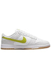 Dunk Low White Gum Yellow HJ7335 133 - NIKE - BALAAN 1