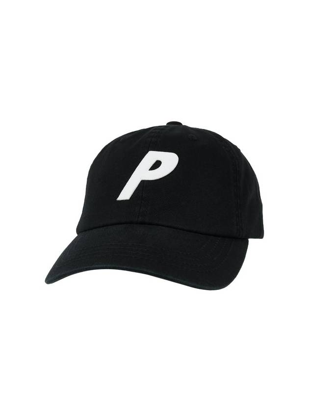 P 6Panel Cap Black P 6Panel Black - PALACE - BALAAN 1