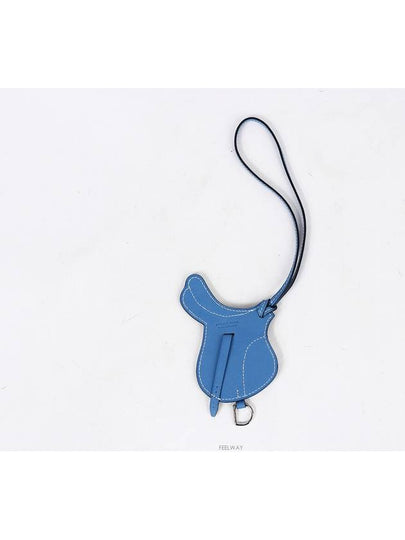 Cell Paddock Bag Charm Bleu de Gallis 73218 - HERMES - BALAAN 2