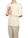 Merid Mode Elbow Patch Long Sleeve T-Shirt Ivory - SAINT JAMES - BALAAN 5