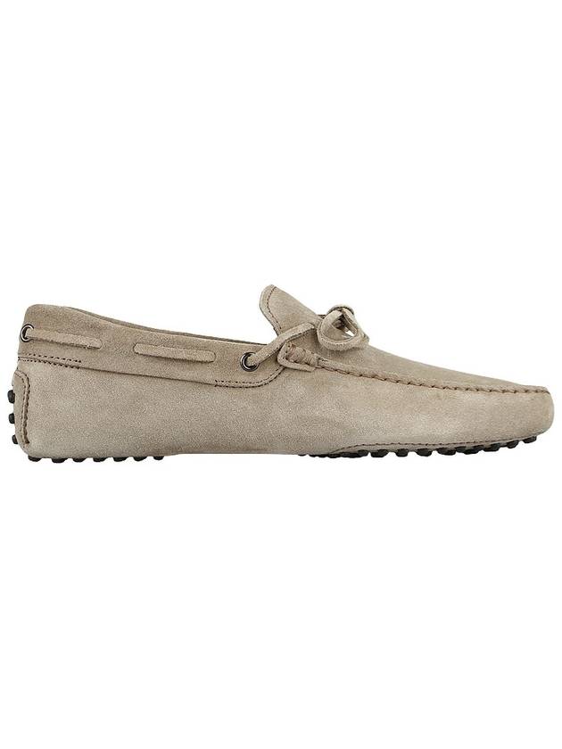 Men's Gommino Suede Driving Shoes Beige - TOD'S - BALAAN 5