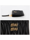 Matelasse Nappa Leather Card Wallet Black - MIU MIU - BALAAN 5