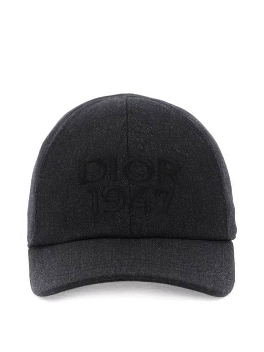 1947 Wool Ball Cap Anthracite Grey - DIOR - BALAAN 1