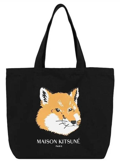 Fox Head Eco Tote Bag Black - MAISON KITSUNE - BALAAN 2