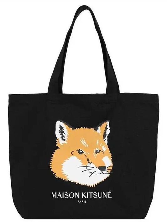 Fox Head Eco Tote Bag Black - MAISON KITSUNE - BALAAN 2