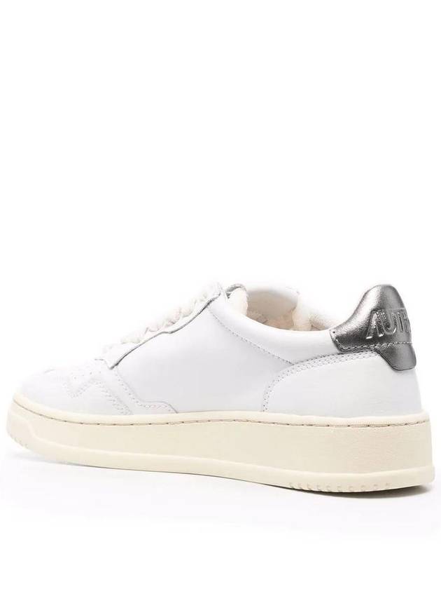 White And Silver Leather Sneakers Autry Woman - AUTRY - BALAAN 3