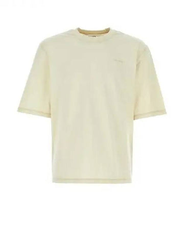 Ami logo cotton crewneck t shirt 270723 - AMI - BALAAN 1