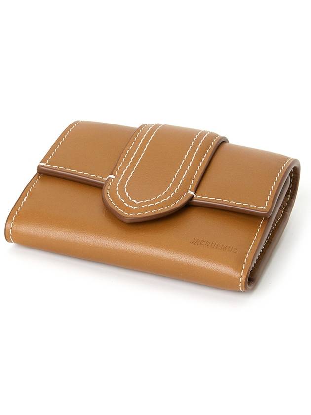 Le Compact Bambino Half Wallet Brown - JACQUEMUS - BALAAN 4