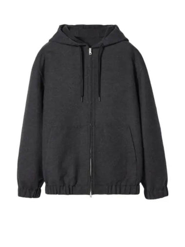 Script Jacquard Wool Zip-Up Hoodie Grey - GUCCI - BALAAN 1