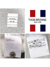 Engineered 4 Bar Stripe Loopback Jersey Knit Crewneck Sweatshirt Light Grey - THOM BROWNE - BALAAN 8