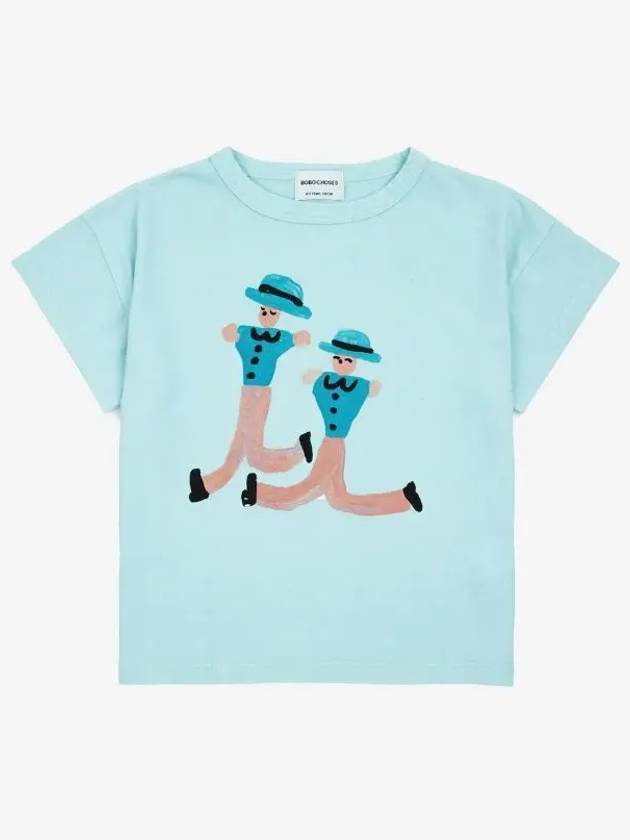 Dancing Giant Short Sleeve T Shirt 124AC008 Italian Kids - BOBO CHOSES - BALAAN 1