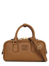 Women's Arcadie Leather Tote Bag Cognac - MIU MIU - BALAAN 2