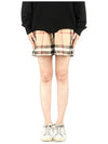 Check Print Shorts Beige - BURBERRY - BALAAN 2