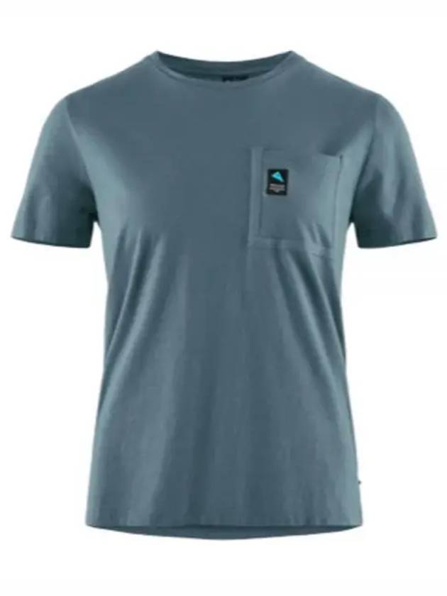 Luna Pocket SS Tee Woman Whistle Blue 20685W21 667 - KLATTERMUSEN - BALAAN 2