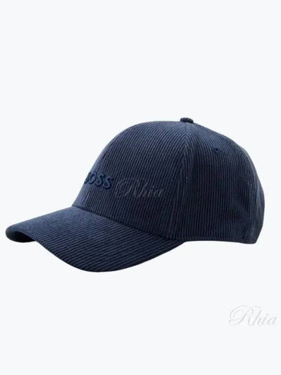 Embroidered Logo Baby Corduroy Ball Cap Blue - HUGO BOSS - BALAAN 2